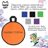 Ледянка Snow Cat, d=30 см, толщина 2 см, цвет МИКС Ледянка Snow Cat, d=30 см, толщина 2 см, цвет МИКС