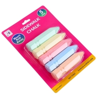 Мелки для рисования &laquo;Карандаши&raquo;, набор 5 цветов, размер 1 шт. &mdash; 2,5 &times; 10 см