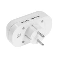 Разветвитель UNIVersal, 2 гнезда, 10 А, 250 В, без з/к, плоский, белый