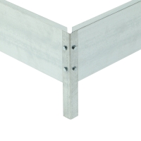 Грядка оцинкованная, Г-образная, 152 &times; 60 &times; 15 см, Greengo