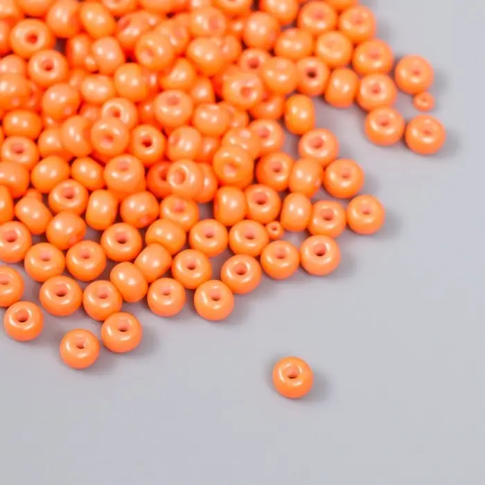 Бисер стекло 6/0 "Апельсин" 15 гр