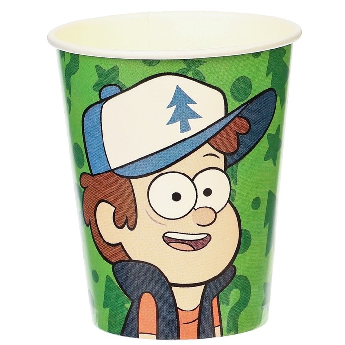 Набор стаканов одноразовых &laquo;С Днем Рождения!&raquo;, 250 мл, 6 штук, Гравити Фолз