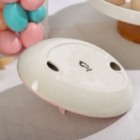 Подставка для яиц Доляна &laquo;Зайка&raquo;, 25&times;18&times;9 см, цвет розовый