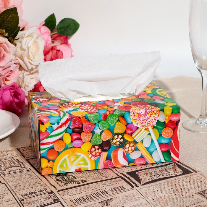 Салфетки бумажные в коробке, 20х19, 2 слоя, 200 шт