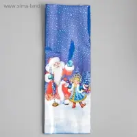 Пакет подарочный "Зимние танцы". 13,5 х 38 см.