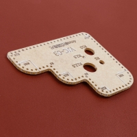 Линейка радиусная, для кожи, шаг 4 мм, акриловая, R5 - 35, S3