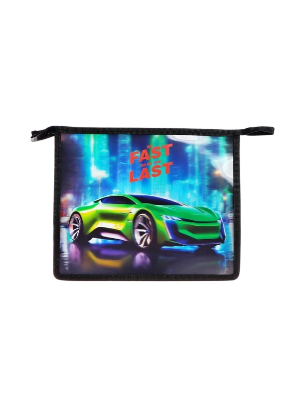 Папка для тетрадей А5, 243x200x80 мм, deVENTE "Fast Or Last", молния сверху, пластиковая, для мальчика