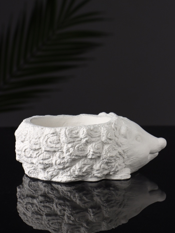 Фигурное кашпо "Ёжик" 15х11х5 см