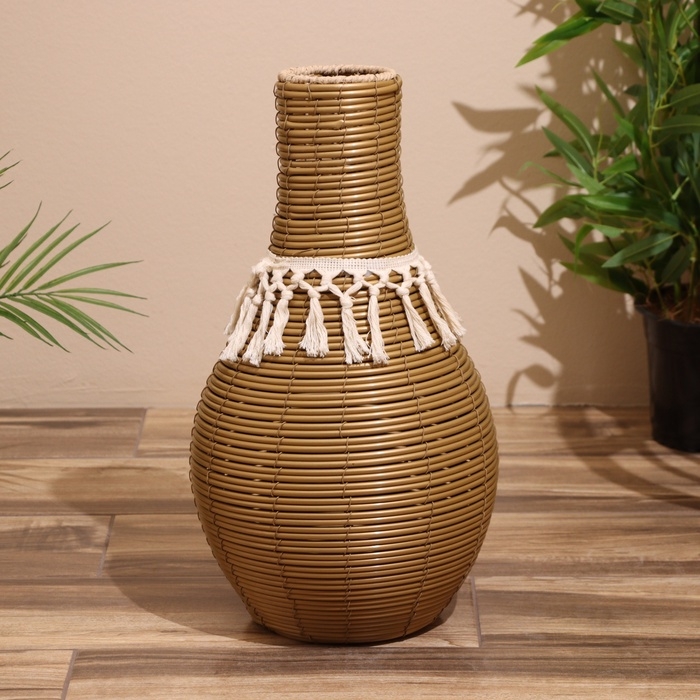 Ваза плетёная, напольная 27х27х50 см Ваза плетёная, напольная 27х27х50 см