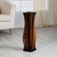 Ваза керамика напольная "Линнет" прямой, 15х60 см d-11 см, коричневый Ваза керамика напольная "Линнет" прямой, 15х60 см d-11 см, коричневый