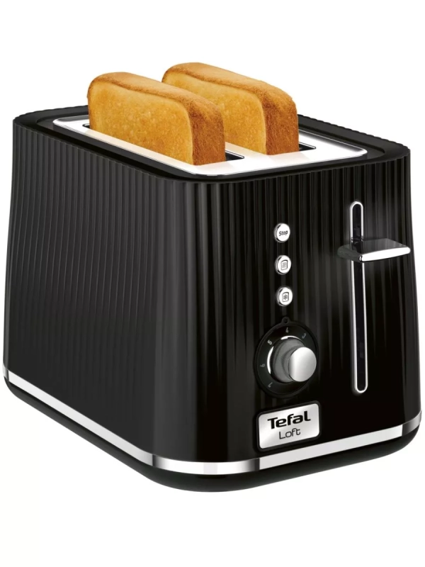 Тостер Loft 2S TT761838, черный, 850 Вт, 2 слота