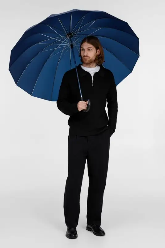 Зонт-трость Hit Golf, темно-синий