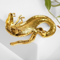 Брошь «Змея» кобра, цвет золото Брошь «Змея» кобра, цвет золото