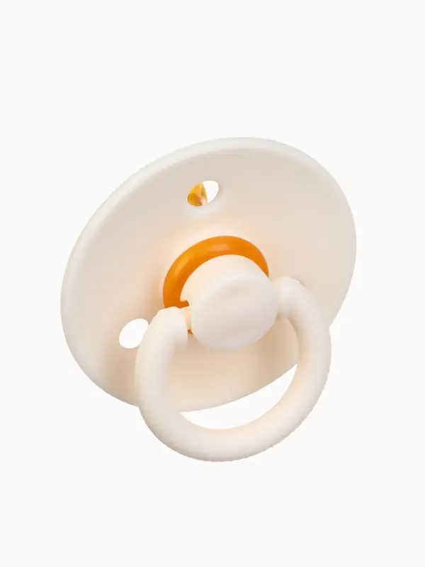 Набор классических пустышек, 2 шт., латекс, персиковый/айвори, в контейнере, от 0 мес., M&B