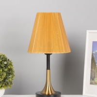 Лампа настольная BayerLux "Рита" 1х40Вт Е27 черный/бронза/коричневый 20х20х40см