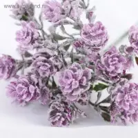 Букет искусственный &laquo;Круглолист&raquo; с напылением, 17 см, МИКС