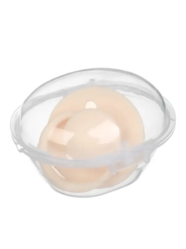 Соска - пустышка классическая, латекс, цв.айвори, в контейнере, от 6 мес., M&B