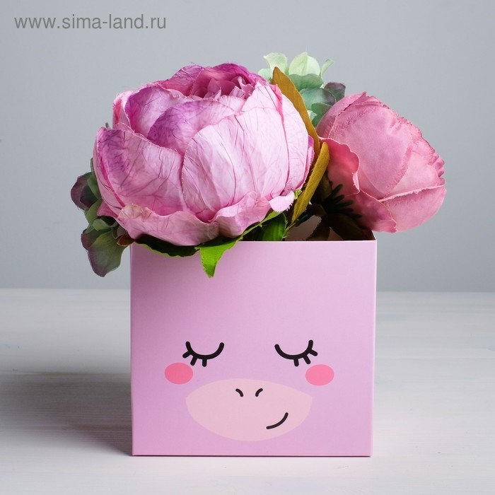 Коробка для цветов с топпером &laquo;Чудо&raquo;, 11 х 12 х 10 см