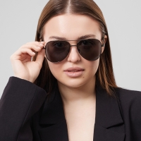 Очки солнцезащитные OneSun, поляризационные, UV 400, линза 5.5&times;6 см, дужка 12.5 см, ширина 14.5 см, микс