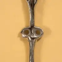 Крючок настенный "Весёлый Роджер" 23х14х5 см, алюминий, цв. серебро