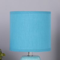 Лампа настольная "Масаки" 1х40Вт Е14 синий 15х15х30см