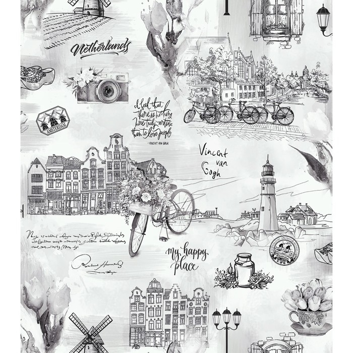 Обои Бумажные Обои Бумажные "Гомельобои" Винсент 21, 0,53х10,05м