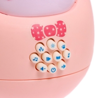 Музыкальная неваляшка &laquo;Милый зайчик&raquo;, звук, свет, цвет розовый