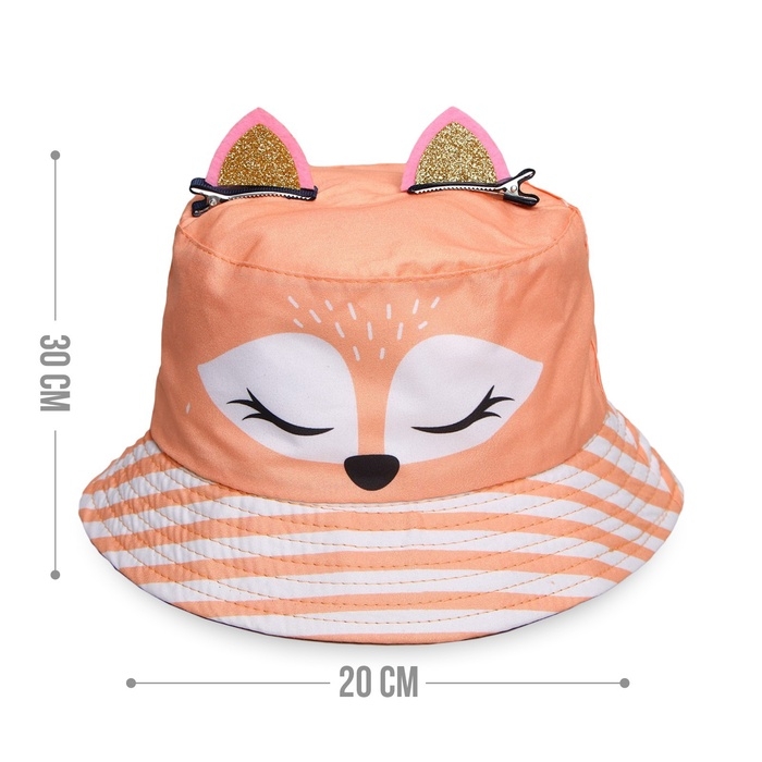 Панама детская для девочки &laquo;Лисичка&raquo;, с ушками, р-р 52-54