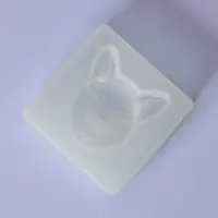 Молд &laquo;Мордашка&raquo;, силикон, 8&times;8&times;2,3 см, цвет белый