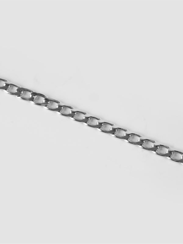 Цепочка алюминий плоская 11*6,5мм 10&plusmn;0,5м серебряный АУ