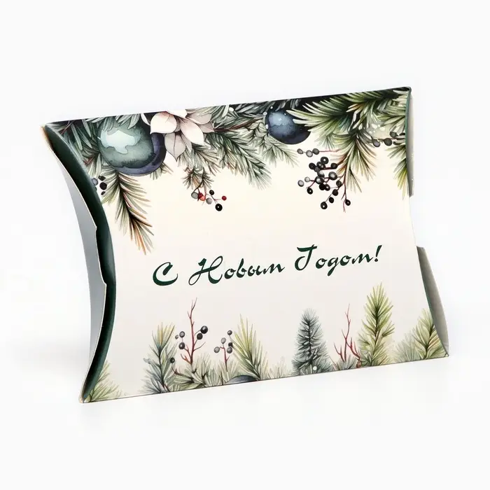 Коробка подарочная новогодняя складная &laquo;Украшение на ёлку&raquo; 11&times;8&times;2 см