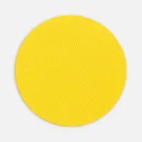 Наклейка тканевая Lunga Round, M, желтая