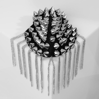 Брошь "Эполет" шипы, цвет серебро Брошь "Эполет" шипы, цвет серебро