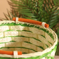 Корзина плетеная 24x24x26 см, ротанг