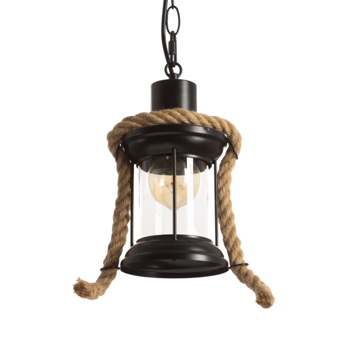 Светильник "Фонарь" Е27 40Вт черный 8х8х15-115см