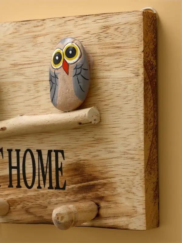Вешалка "HOME SWEET HOME" дерево Албезия 30х6х15 см