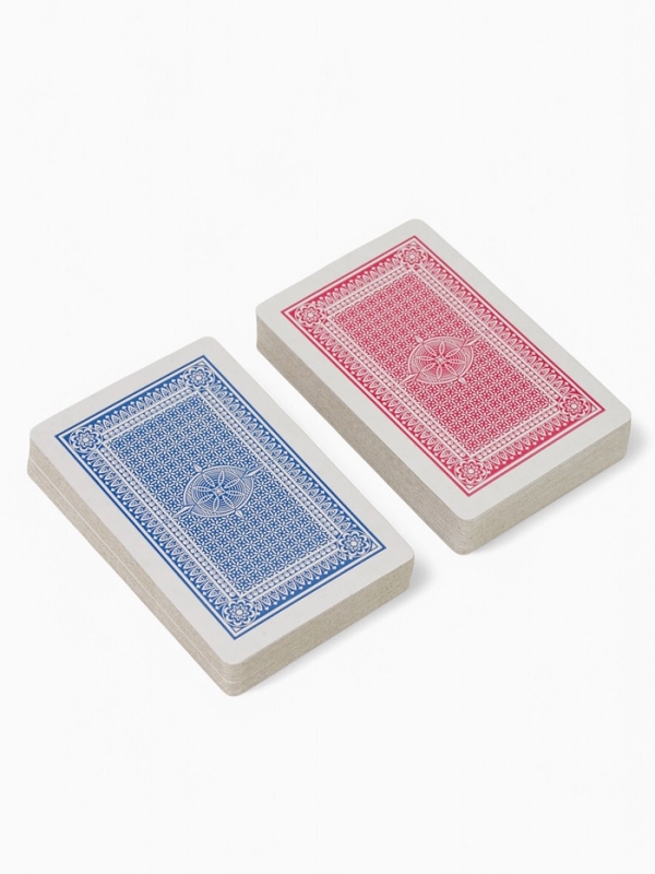 Карты игральные пластиковые 54 шт "Покер", 19 мкм, карта 5.5 х 8.5 см, набор 2 колоды