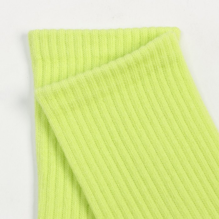 Носки, цвет салатовый, размер 23-25