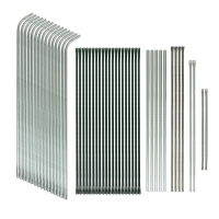 Теплица, 4,9 &times; 2,45 &times; 2,1 м, оцинкованный металл, профиль d = 25 мм, чехол из армированной плёнки 120 мкм