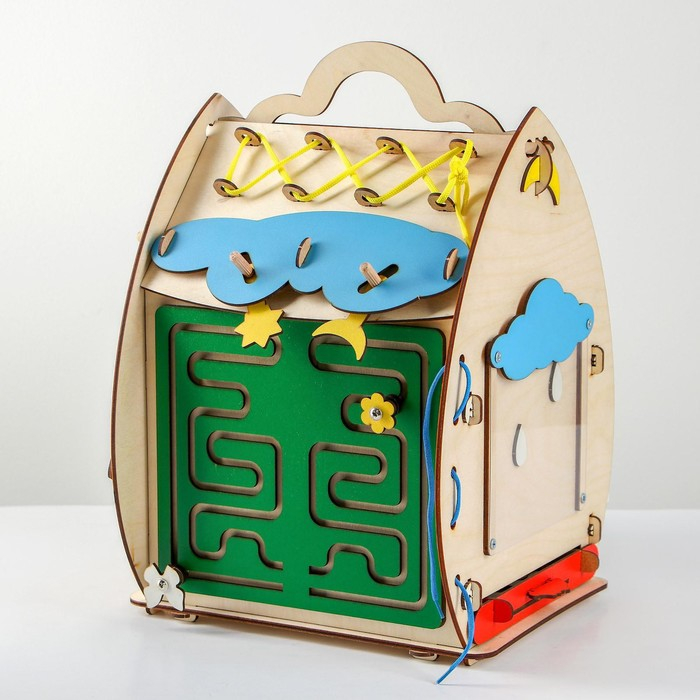 Развивающая игрушка Бизиборд &laquo;Солнечный домик&raquo;