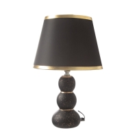 Лампа настольная "Шарики" 1х40Вт Е27 черный/золото 22х22х36см