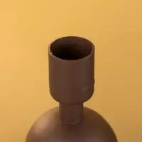 4 подсвечника на тарелке со сферами, шоколад 25,5х22,5х32 см