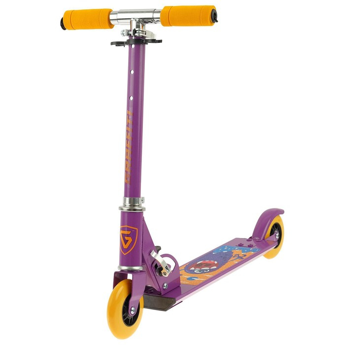 Самокат-снегокат 2 в 1 GRAFFITI &laquo;Монстрики&raquo;