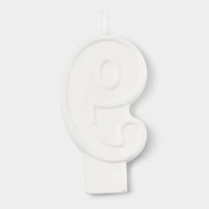 Свеча цифра для торта &laquo;9&raquo;, 3,7 х 7,2 см