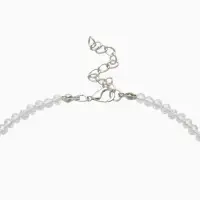 Чокер из бисера &laquo;Хрусталь&raquo;, цветной в серебре, 37 см + 5 см доп, цепочка