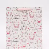 Пакет подарочный &laquo;Поздравляю&raquo;, M 25,5 &times; 30 &times; 9 см