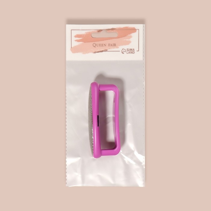 Пилка для пяток, двусторонняя, металлическая/наждачная, 8,5 см, цвет МИКС Пилка для пяток, двусторонняя, металлическая/наждачная, 8,5 см, цвет МИКС