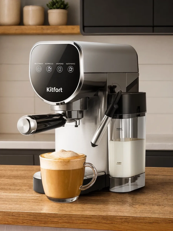 Кофеварка электрическая рожковая КТ-7692 -1360 Вт