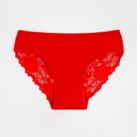 Трусы женские слипы, цвет красный, размер 42-44