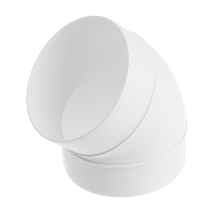 Отвод ZEIN, круглый, вентиляционный, d=100 мм, 45&deg;